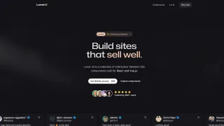 Homepage of Lunar UI
