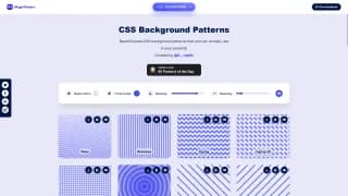 Homepage of CSS Background Patterns