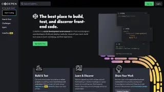 Homepage of CodePen