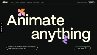 Homepage of GSAP