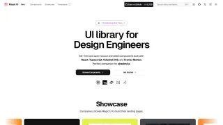 Magic UI Homepage Screenshot