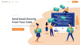 Homepage of EmailJS