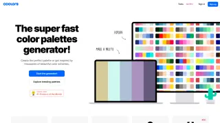 Coolors Homepage